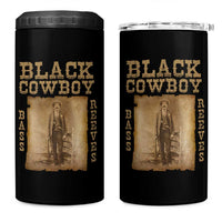 Bass Reeves 4 in 1 Can Cooler Tumbler Black Cowboy Western Legend Vintage