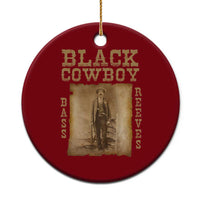 Bass Reeves Ceramic Ornament Black Cowboy Western Legend Vintage - Wonder Print Shop