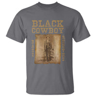 Bass Reeves T Shirt Black Cowboy Western Legend Vintage