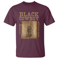 Bass Reeves T Shirt Black Cowboy Western Legend Vintage