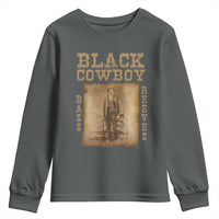 Bass Reeves Youth Sweatshirt Black Cowboy Western Legend Vintage