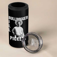 Bill Pickett 4 in 1 Can Cooler Tumbler Bulldogger Black Cowboy Western Legend Vintage