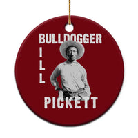 Bill Pickett Ceramic Ornament Bulldogger Black Cowboy Western Legend Vintage - Wonder Print Shop