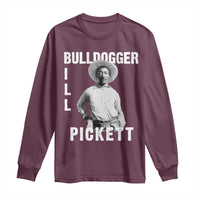 Bill Pickett Long Sleeve Shirt Bulldogger Black Cowboy Western Legend Vintage