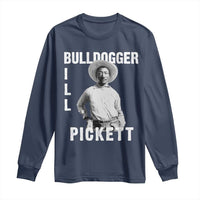 Bill Pickett Long Sleeve Shirt Bulldogger Black Cowboy Western Legend Vintage