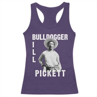 Bill Pickett Racerback Tank Top Bulldogger Black Cowboy Western Legend Vintage