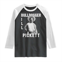 Bill Pickett Raglan Shirt Bulldogger Black Cowboy Western Legend Vintage