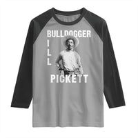 Bill Pickett Raglan Shirt Bulldogger Black Cowboy Western Legend Vintage