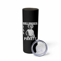 Bill Pickett Skinny Tumbler Bulldogger Black Cowboy Western Legend Vintage
