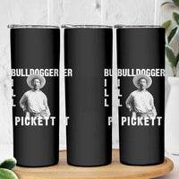 Bill Pickett Skinny Tumbler Bulldogger Black Cowboy Western Legend Vintage