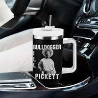 Bill Pickett Tumbler With Handle Bulldogger Black Cowboy Western Legend Vintage
