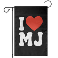 I Heart MJ Classic Graphic Tribute Garden Flag Love Pop Legend Iconic Culture Music Fan Favor