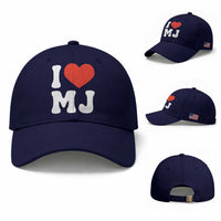 I Heart MJ Classic Graphic Tribute Baseball Cap Love Pop Legend Iconic Culture Music Fan Favor