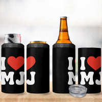 I Heart MJ Classic Graphic Tribute 4 in 1 Can Cooler Tumbler Love Pop Legend Iconic Culture Music Fan Favor
