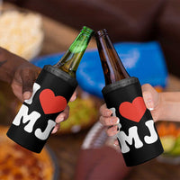 I Heart MJ Classic Graphic Tribute 4 in 1 Can Cooler Tumbler Love Pop Legend Iconic Culture Music Fan Favor