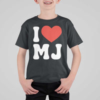 I Heart MJ Classic Graphic Tribute T Shirt For Kid Love Pop Legend Iconic Culture Music Fan Favor