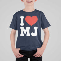 I Heart MJ Classic Graphic Tribute T Shirt For Kid Love Pop Legend Iconic Culture Music Fan Favor