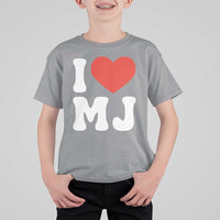 I Heart MJ Classic Graphic Tribute T Shirt For Kid Love Pop Legend Iconic Culture Music Fan Favor