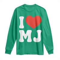 I Heart MJ Classic Graphic Tribute Long Sleeve Shirt Love Pop Legend Iconic Culture Music Fan Favor