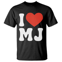 I Heart MJ Classic Graphic Tribute T Shirt Love Pop Legend Iconic Culture Music Fan Favor