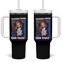 Sarcastic You Rushed Through Your Test Doll Meme Tumbler With Handle Teacher Reaction Humor Final Exams