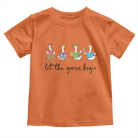 Let the Games Begin Cute Geese Toddler T Shirt Field Day Whimsical School Sports