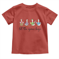 Let the Games Begin Cute Geese Toddler T Shirt Field Day Whimsical School Sports