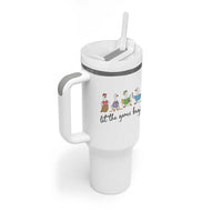 Let the Games Begin Cute Geese Tumbler With Handle Field Day Whimsical School Sports