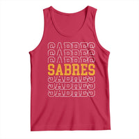 Retro Sabres Name Script Style Tank Top Vintage Distressed Sports Spirit Fan Pride