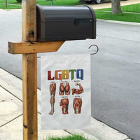 LGBTQ Acronym Funny Fitness Gym Rainbow Muscle Graphic Garden Flag Legs Glutes Biceps Triceps Quads