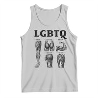 LGBTQ Acronym Funny Fitness Gym Muscle Graphic Tank Top Legs Glutes Biceps Triceps Quads