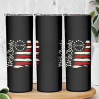 250 Years of Liberty 1776-2026 We The People Skinny Tumbler Distressed American Flag Patriotic Semiquincentennial 250th Anniversary
