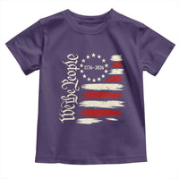 250 Years of Liberty 1776-2026 We The People Toddler T Shirt Distressed American Flag Patriotic Semiquincentennial 250th Anniversary
