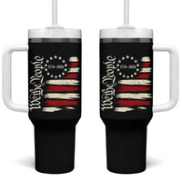 250 Years of Liberty 1776-2026 We The People Tumbler With Handle Distressed American Flag Patriotic Semiquincentennial 250th Anniversary