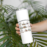 Outnumbered By Boys Funny Goose Mom Life Skinny Tumbler Chaos Coordinator Motherhood Mothers Day Gag Gift