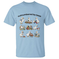 Outnumbered By Boys Funny Goose Mom Life T Shirt Chaos Coordinator Motherhood Mothers Day Gag Gift