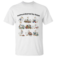 Outnumbered By Boys Funny Goose Mom Life T Shirt Chaos Coordinator Motherhood Mothers Day Gag Gift