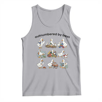 Outnumbered By Boys Funny Goose Mom Life Tank Top Chaos Coordinator Motherhood Mothers Day Gag Gift