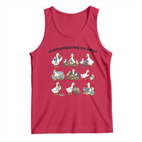 Outnumbered By Boys Funny Goose Mom Life Tank Top Chaos Coordinator Motherhood Mothers Day Gag Gift
