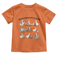 Outnumbered By Boys Funny Goose Mom Life Toddler T Shirt Chaos Coordinator Motherhood Mothers Day Gag Gift