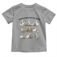 Outnumbered By Boys Funny Goose Mom Life Toddler T Shirt Chaos Coordinator Motherhood Mothers Day Gag Gift