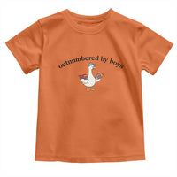 Outnumbered By Boys Cute Goose Sporty Mom Toddler T Shirt Football and Truck Motherhood Mothers Day Gag Gift