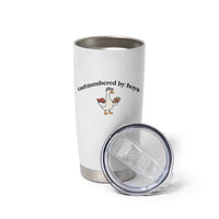 Outnumbered By Boys Cute Goose Sporty Mom Tumbler Cup Football and Truck Motherhood Mothers Day Gag Gift