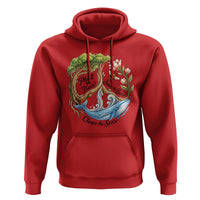 Plant The Trees Save The Bees Clean The Seas Hoodie Vintage Peace Sign Aesthetic Nature Lover Ocean Conservation