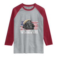 Vintage American Steam Train Raglan Shirt Legend of the Rails Heritage Pride
