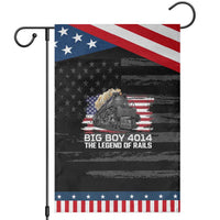 Vintage American Steam Train Patriotic Garden Flag Legend of the Rails Heritage Pride