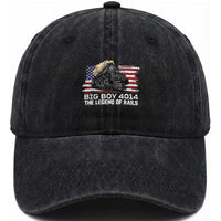Vintage American Steam Train Washed Cotton Baseball Cap Legend of the Rails Heritage Pride
