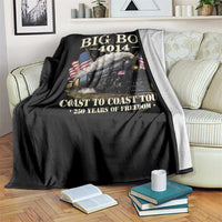 Patriotic Freedom Express Coast to Coast Throw Blanket Steam Train Legend Heritage Pride