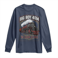 Retro Emblem Classic Steam Train Long Sleeve Shirt Locomotive Heritage Pride Legend of the Rails