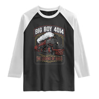Retro Emblem Classic Steam Train Raglan Shirt Locomotive Heritage Pride Legend of the Rails
